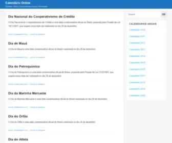 Calendarioonline.com.br(Calend) Screenshot