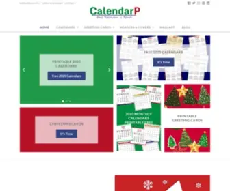 Calendarp.com(Calendars, Cards, Graphics & More) Screenshot