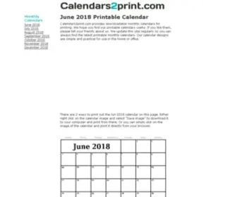 Calendars2Print.com(Calendars2Print) Screenshot