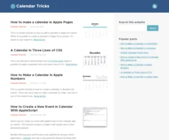 Calendartricks.com(Calendar Tricks) Screenshot