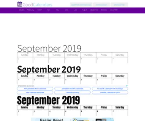 Calendarworkshop.com(Create Custom Calendars) Screenshot