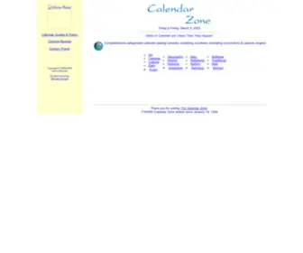 Calendarzone.com(The Calendar Zone) Screenshot