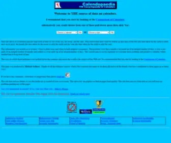 Calendopedia.com(The Encyclopaedia of Calendars) Screenshot