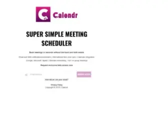 Calendr.it(Super Simple Meeting Scheduler) Screenshot