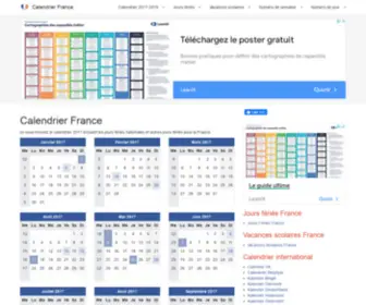 Calendrier-FR.fr(Calendrier France) Screenshot