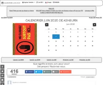 Calendrier-Juin.com(CALENDRIER JUIN 2021) Screenshot