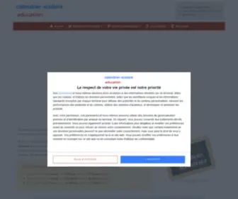 Calendrier-Scolaire.education(⇒ VACANCES SCOLAIRES ≡ Calendrier Scolaire Officiel& Congés scolairesJours Fériés) Screenshot