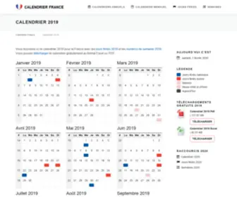 Calendrierfrance.fr(Calendrierfrance) Screenshot