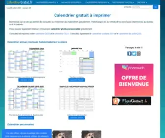 Calendriergratuit.fr(Calendrier) Screenshot