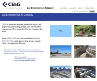 Caleng.com(Cal Engineering & Geology) Screenshot