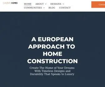 Calentihomes.com(Custom Built Prefabricated Homes) Screenshot