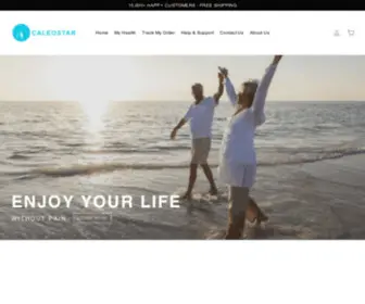 Caleostar.com(Products That Effectively Eliminate Your Pain) Screenshot