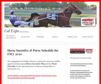 Calexpoharness.com(Cal Expo) Screenshot