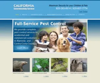 Calextsvc.com(Walnut Creek Pest Control) Screenshot