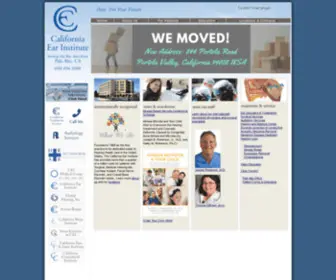 Calface.com(California Ear Institute) Screenshot