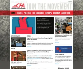 Calfac.org(California Faculty Association) Screenshot