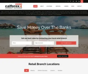 Calforex.com(Calforex Currency Exchange) Screenshot