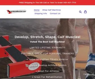 Calfraisemachine.com(Calf Raise Machine Roger Stewart Extreme Calf Machine II Calf Block) Screenshot