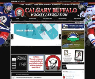 Calgarybuffaloes.ca(Calgary Buffalo Hockey Association) Screenshot