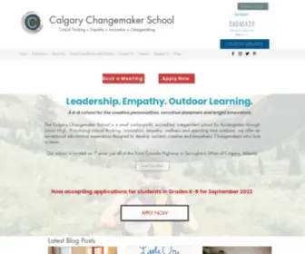 Calgarychangemakerschool.com(Calgary Changemaker School) Screenshot