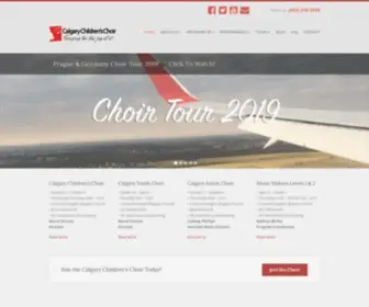 Calgarychildrenschoir.com(Calgary Children's Choir) Screenshot