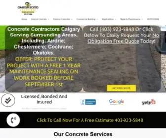 Calgaryconcreteservices.ca(Calgary Concrete Contractors) Screenshot