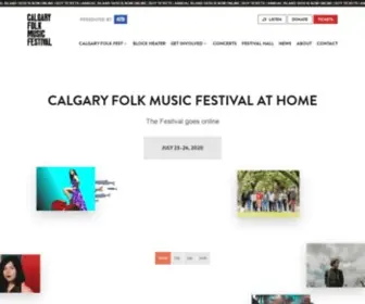 Calgaryfolkfest.com(Calgary Folk Music Festival) Screenshot