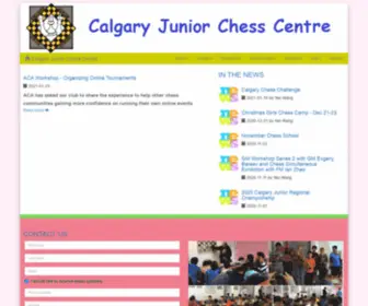 Calgaryjuniorchess.com(CJCC) Screenshot