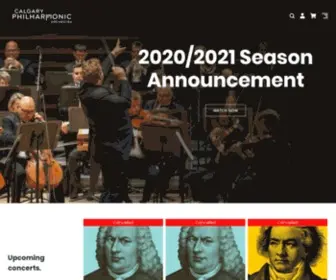 Calgaryphil.com(Calgary Philharmonic Orchestra) Screenshot