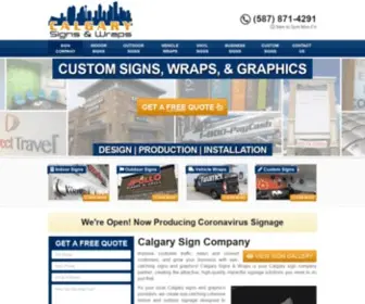 Calgarysignsandwraps.com(Best Calgary Sign Company) Screenshot