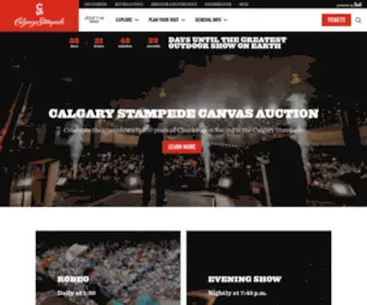 Calgarystampede.com(The Calgary Stampede) Screenshot