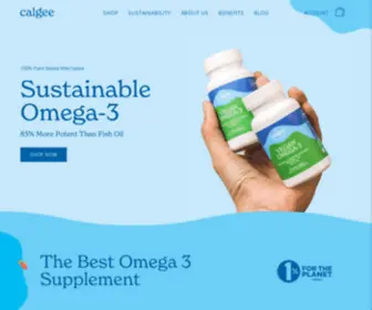 Calgee.com(Sustainable Vegan Omega 3) Screenshot