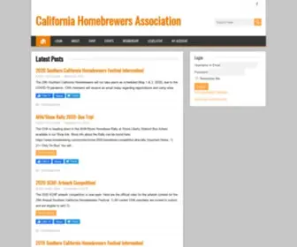 Calhomebrewers.org(California Homebrewers Association) Screenshot