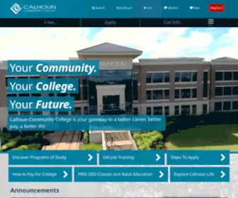 Calhoun.edu(Calhoun Community College) Screenshot