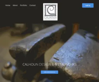 Calhounmetalworks.com(Calhoun Design and MetalWorks) Screenshot