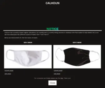 Calhounsportswear.com(Canadian owned and operated since 1973) Screenshot
