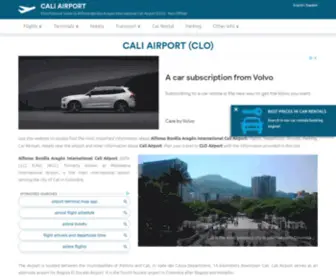 Cali-Airport.com(Cali Airport (CLO)) Screenshot