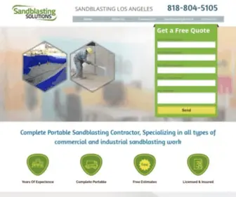 Cali-Sandblasting-Solutions.com(Sandblasting Los Angeles) Screenshot