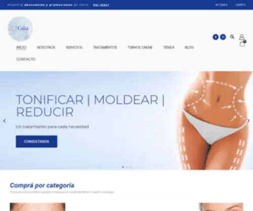 Caliaestetica.com.ar(Calia Centro de Estética Femenina) Screenshot