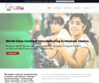 Calibaja.com(Contract Manufacturing Services) Screenshot