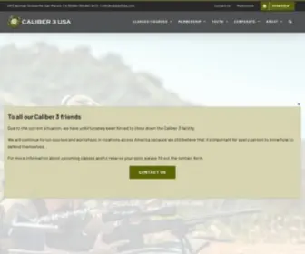 Caliber3USA.com(Caliber 3 USA Home) Screenshot