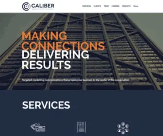 Calibercorporate.com(Financial Services Marketing) Screenshot