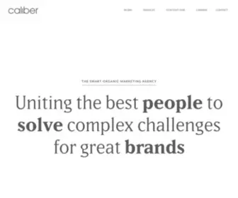 Caliberi.com(The Smart Organic Marketing Agency) Screenshot