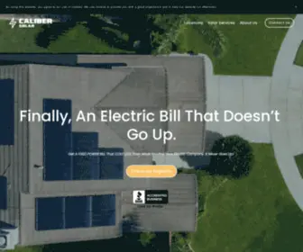 Calibersolar.com(Solar Energy System For Your Home) Screenshot
