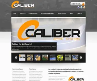 Calibersport.com(Athletic and Gym Floors) Screenshot