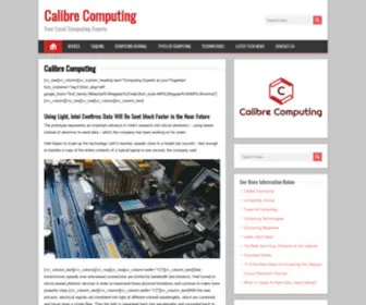 Calibrecomputing.co.uk(Calibre Computing) Screenshot