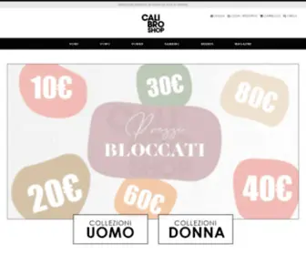 Calibroshop.it(Scopri le nuove collezioni di Abbigliamento e accessori disponibili da Calibro Shop) Screenshot