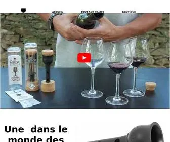 Calicewine.com(L'aérateur de vin simple et efficace) Screenshot