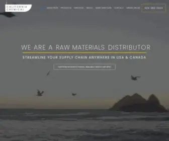Calichemical.com(California Chemicals) Screenshot