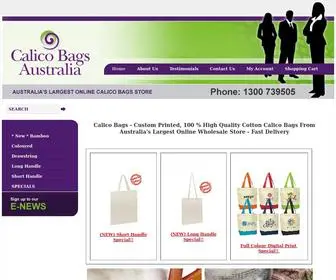 Calico-Bags.com.au(Calico Bags) Screenshot